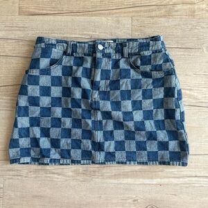 Y2k retro denim mini skirt